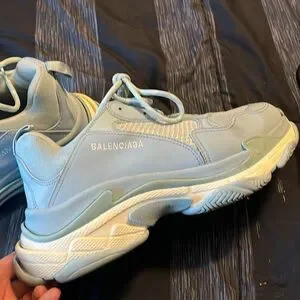 Balenciago’s 45 light blue size 12. Comes with extra shoe strings and dust bag Balenciaga | Shoes | Balenciagos 45 Light Blue Size 2 Comes  main image 3